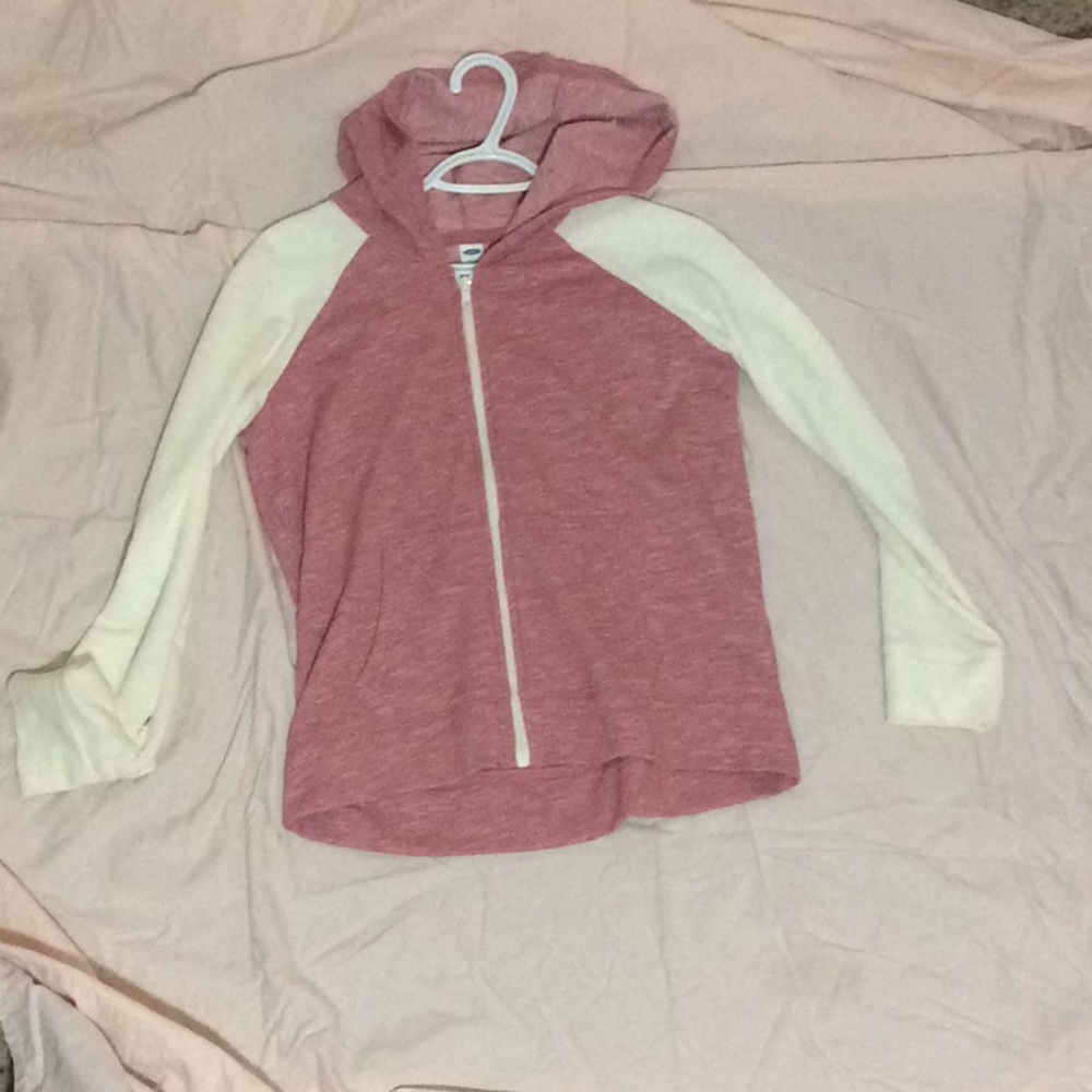 Old Navy warm pink and cream lightweight jacket